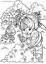 Coloring Rainbow Pages Cartoon Bright Brite Printable Color Kids Sheets Characters Character Colouring Adult Online Sheet Cartoons Draw Print Strawberry sketch template