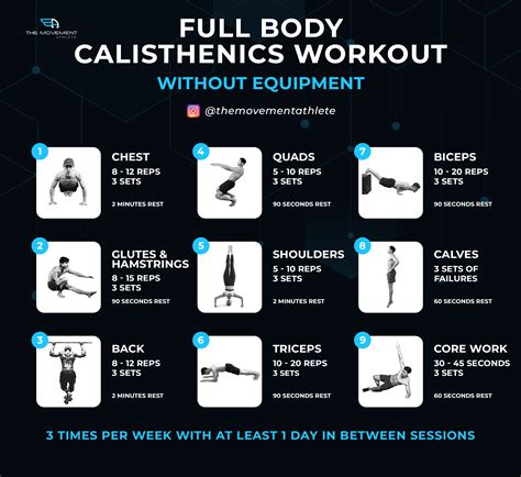 full body calisthenics workout  equipment bwta