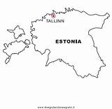 Estonia Nazioni Landkarte Cartine Landkarten Geografie Malvorlage Kategorien sketch template