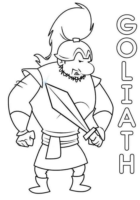 printable coloring pages david  goliath coloring home