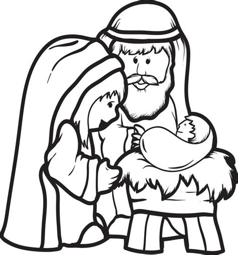 printable nativity coloring pages  kids  coloring pages