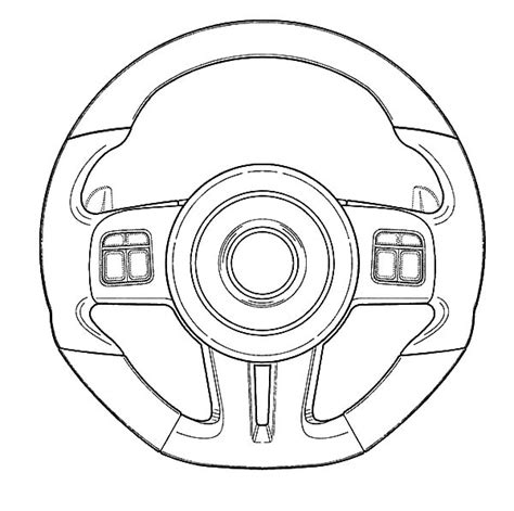 car parts steering wheel coloring pages  place  color