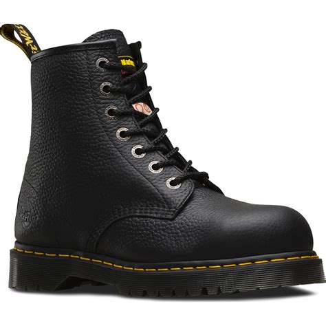 dr martens black steel toe csa puncture resistant work boot