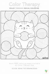 Coloring Therapy Pages Color Book Kids Template Gift Cool Artsy Sheets Choose Board sketch template