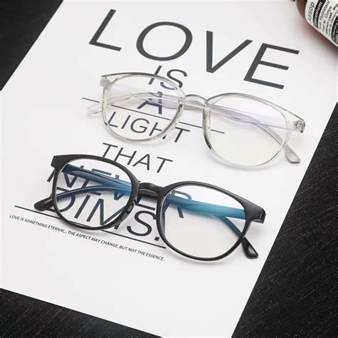 clear blue light glasses with handmade case work from home etsy