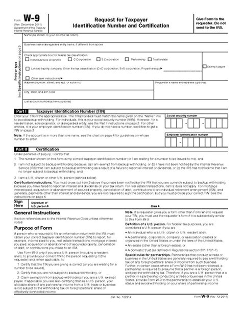 Irs W 9 Form 2021 Pdf Calendar Printables Free Blank