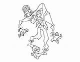 Zombie Frankenstein Coloring Coloringcrew sketch template