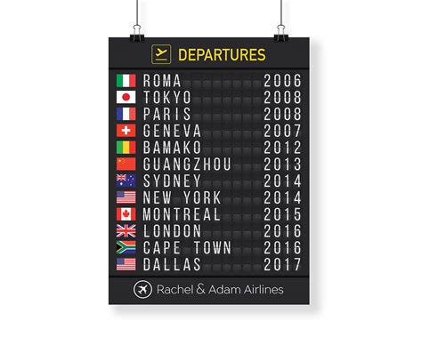 airport flight board  flags digital  massive wanderlust