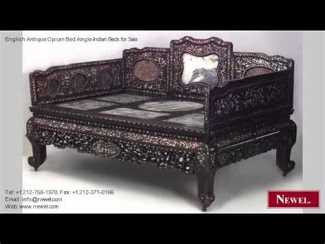 english antique opium bed anglo indian beds  sale youtube