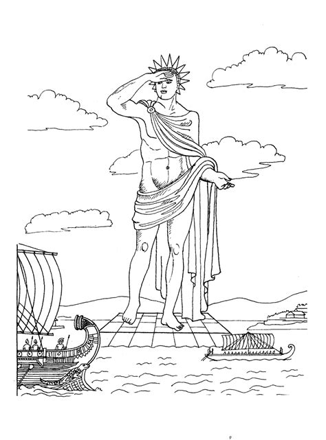 colossus  rhodes coloring pagegif  coloring pages