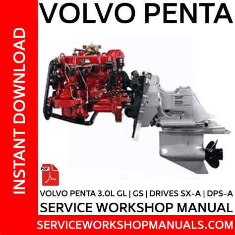 volvo penta  gl gs sx  dps  drives service workshop manual service workshop manuals