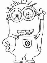 Minion Minions Coloring Pages Clipart Template Kids Drawing Stuart Easy Sheets Birthday Printable Transparent Party Colouring Cartoon Color Book Favors sketch template