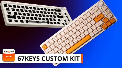 gamakay lk custom keyboard kit sound unboxing  software banggood youtube