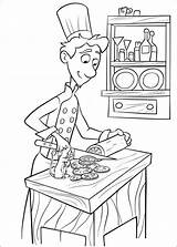 Coloring Pages Ratatouille Disney sketch template