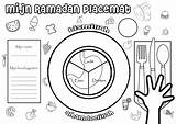 Ramadan Placemat Knutselen Activiteiten Kinderen sketch template