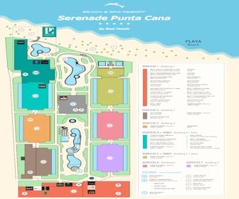 resort map serenade punta cana beach spa resort punta cana dr