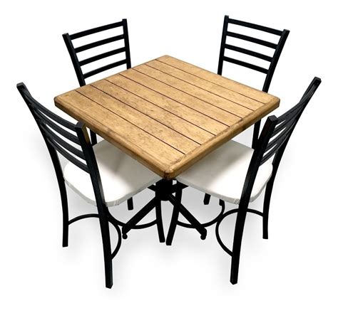 mesa de madera sillas  restaurante bar cafeteria lounge  en mercado libre