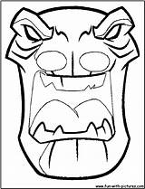 Coloring Pages Tiki Mask Printable Hawaiian Masks Popular Library Clipart Coloringhome sketch template