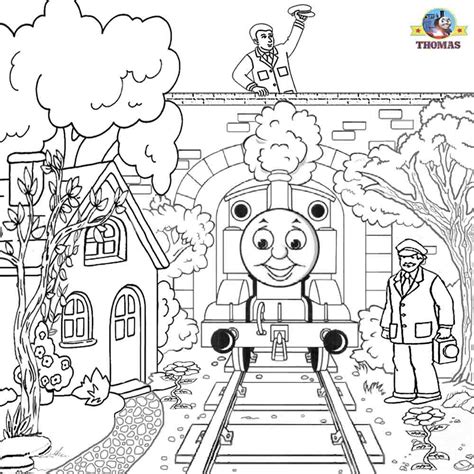 coloring thomas  friends clipart printable pictures