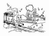 Thomas Coloring Friends Kids Print Color Pages Simple Characters sketch template