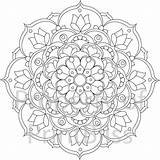 Mandala Flower Printable Coloring Pages Adult Colouring Etsy Mandalas Flowers Adults Book Zentangle Books Visit Sheets Painting sketch template
