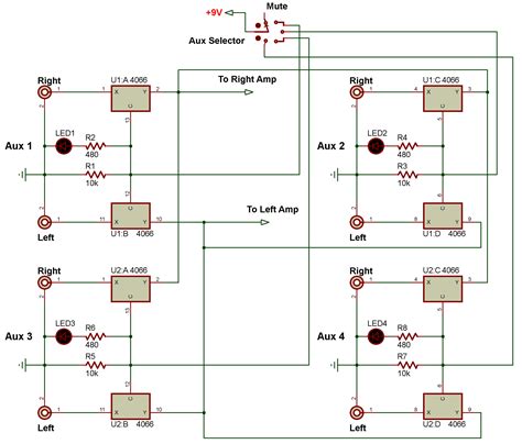 audio auxiliary selector whit