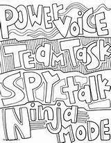 Classroomdoodles Cooperative Behaviour Ninjas Behavior Talking sketch template