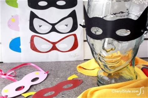 printable superhero masks fun family crafts