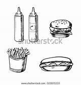 Ketchup Template Vector Coloring sketch template
