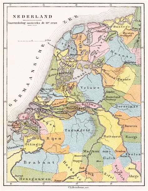 nederlandse gouwen omstreeks de  eeuw rthenetherlands