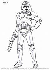 Wars Cody Star Draw Drawing Step Clone Commander Complete Tutorials Drawingtutorials101 Sci Fi Improvements Necessary Make sketch template