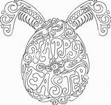 Easter Coloring Pages Adult Printable Colouring sketch template