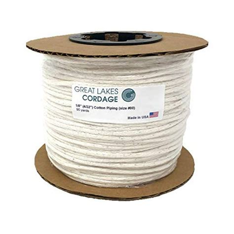 great lakes cordage  cotton piping cord size   yards
