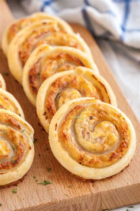 Ham And Cheese Pinwheels Are Made With Cream Cheese