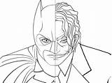 Joker Coloring Pages Batman sketch template