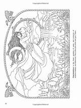 Coloring Pages Goddess Printable Pagan Book Wiccan Adult Sheets Color Marty Noble Books Colouring Goddesses Fairy Dover Adults Clipart Easy sketch template