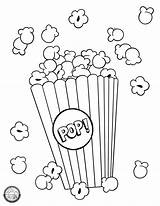 Coloring Pages Popcorn Color Pop Printable Adventure sketch template
