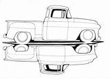 Truck Chevy Trucks Drawings Drawing Coloring Old C10 1957 Classic Pages Draw Sketch Deviantart Cars Dibujos Chevrolet Vintage Hot Dibujo sketch template
