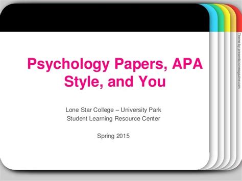 psychology papers  style