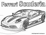 Coloring Pages Ferrari Car Colouring Boys Scuderia Kids Auto Cars Adult Adults Print Race Supercar Rally Book Autos Boyama Gif sketch template
