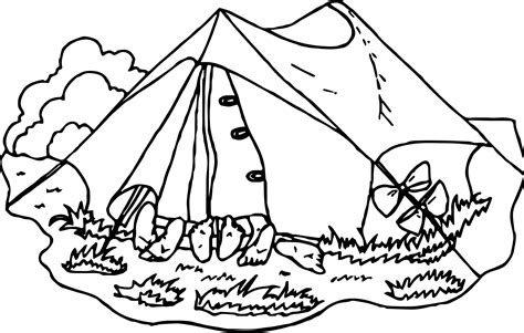 cool family camping coloring page forest coloring pages camping