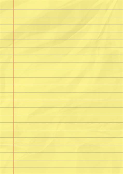 printable yellow lined paper