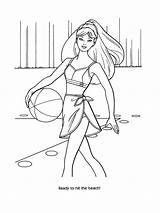 Coloring Pages Barbie Beach Fashion Choose Board Comments sketch template