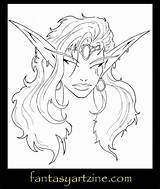 Pages Warcraft Coloring Wow Elf Drawing Characters Elves Character Colouring sketch template