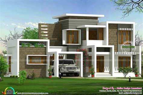 beautiful box type contemporary home kerala home design  floor plans  dream houses