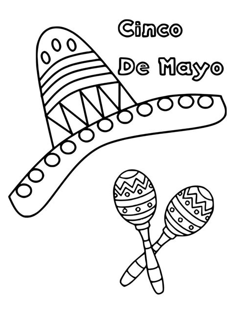 cinco de mayo coloring pages  coloring pages  kids