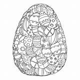Jajka Wielkanocne Mozaika Kolorowanka Druku Wielkanoc Dzieci Jajko Drukowanka Wiosenne Pokoloruj Drukowania sketch template