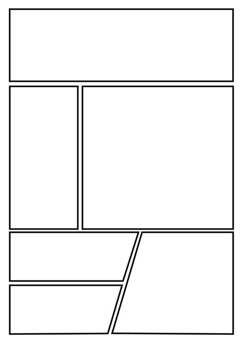 printable comic book layout template printableecom