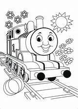Coloring James Train Pages Red Engine Getdrawings sketch template