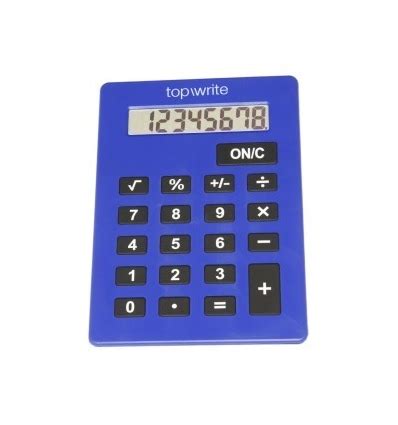 blue topwrite jumbo  digit calculator